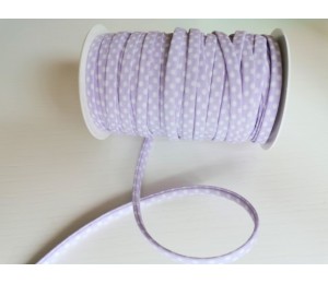 Spaghetti Band Kordel 7mm Polka Dots Pünkchten flieder